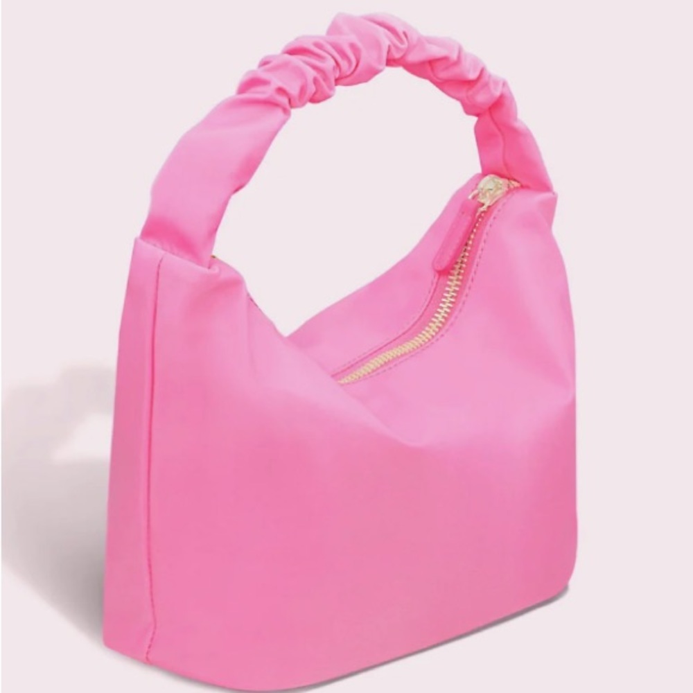 Stoney Clover Lane Bubblegum Nylon Scrunch Handle Bag